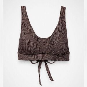 Prana Mallorca Swim Top in Black Wavee NWT